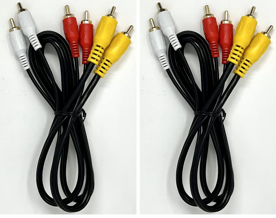 RiteAV - Audio Video RCA Cable (6 feet) - 2 Pack