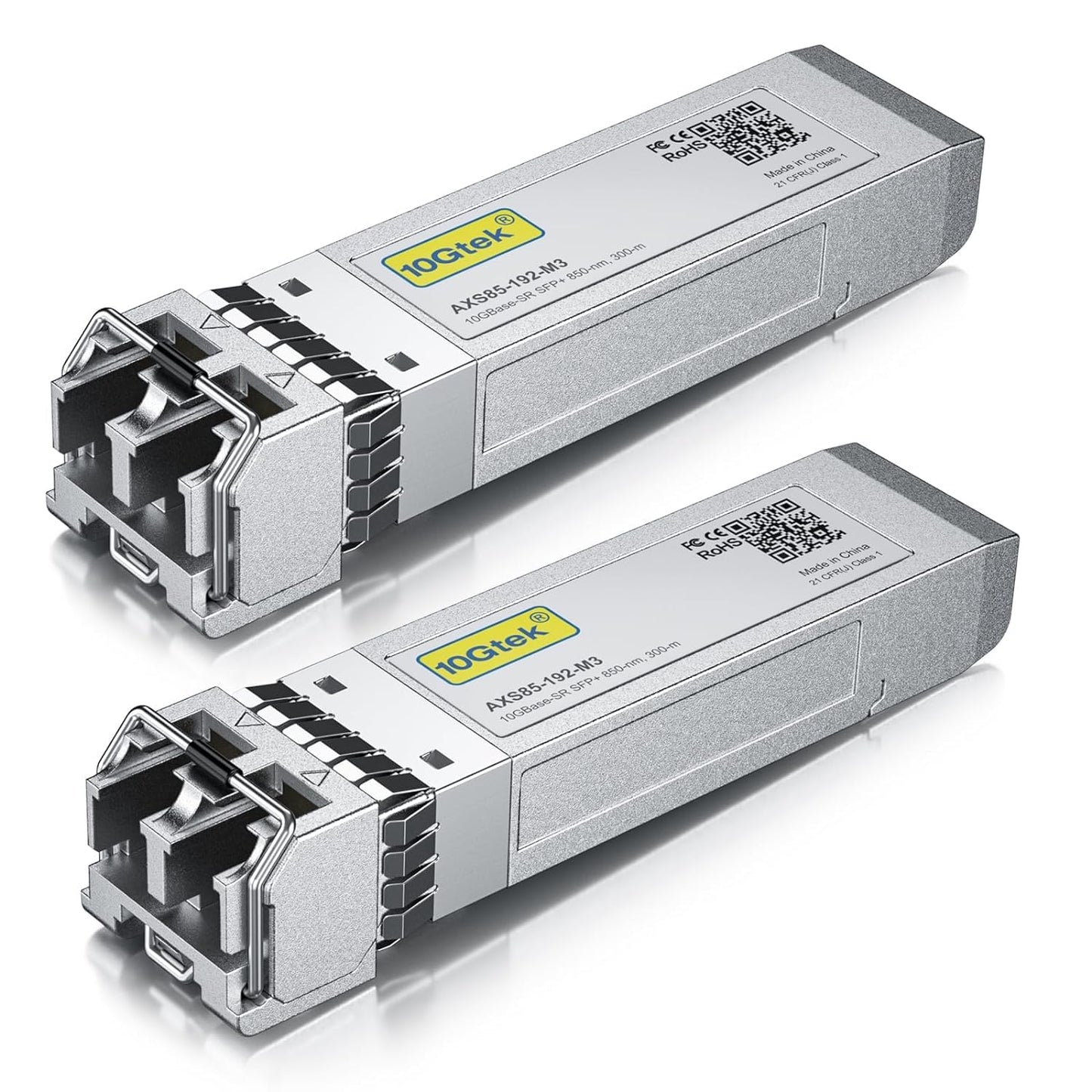 [2 Pack] 10Gb SFP+ SR Multimode Fibre Module 300-meter (Compatible for Cisco SFP-10G-SR)