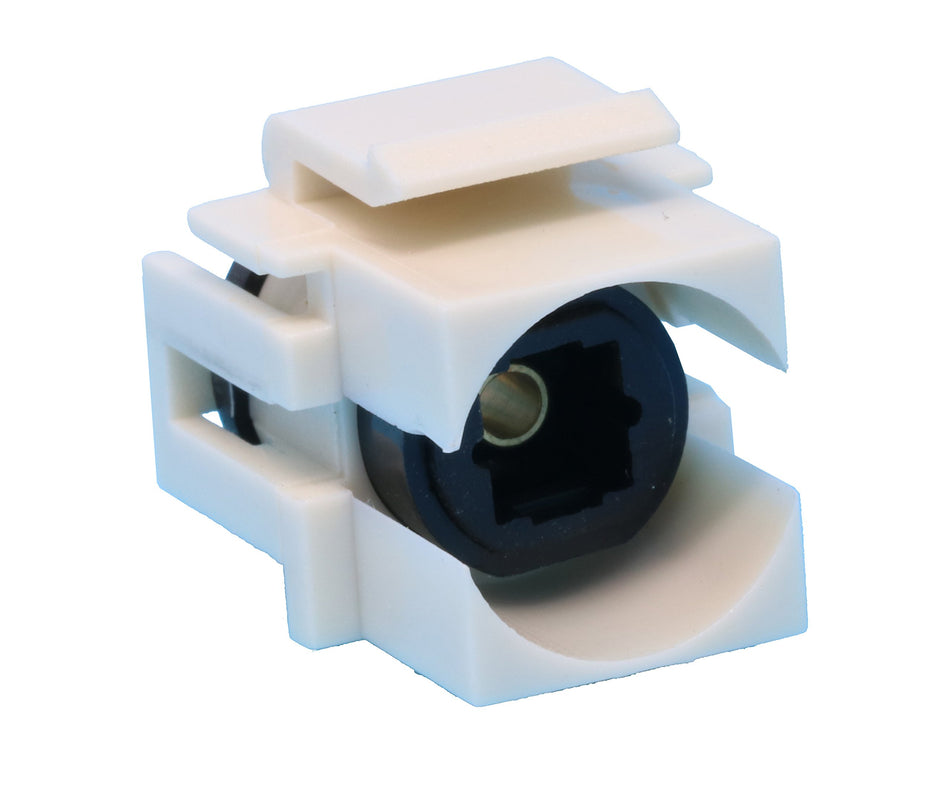 RiteAV Toslink Keystone Jack Coupler Light Almond Female/Female