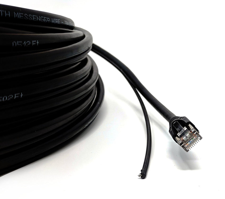 150ft Aerial Cat5e Outdoor Waterproof Ethernet Cable Direct Burial 150 ft (Pure Copper & Shielded) (Connectors Installed)