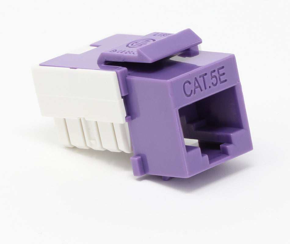 RiteAV CAT5E Keystone Jack Purple Punchdown (110 Type)