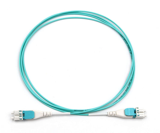 Ultra Spec Uniboot Multimode Duplex OM4 LC-UPC/LC-UPC Flat Clip Reverse Polarity High Density Fiber Optic Cable - 2 Meter