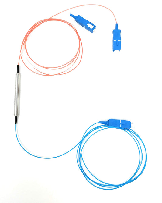 Ultra Spec Cables WDM 3 Port C + L Band Optical Circulator Cable, 900um Loose Tube, SC/UPC - 1 Meter