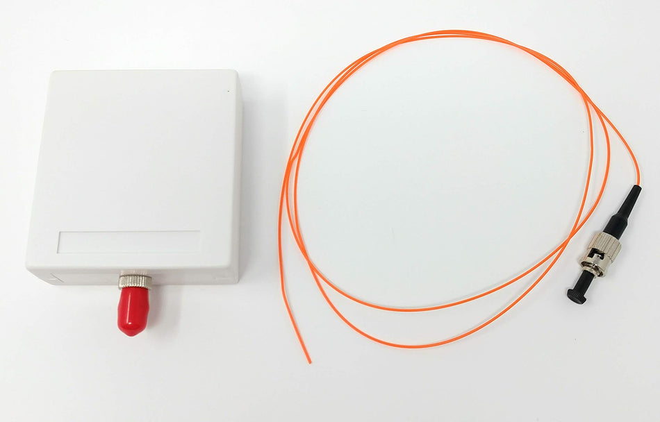 Ultra Spec Cables 1 Port ST-UPC Multimode Fiber Surface Mount Box and Pigtail Kit (Includes ST-UPC Coupler and 1 Meter 900um Pigtail) for Splice