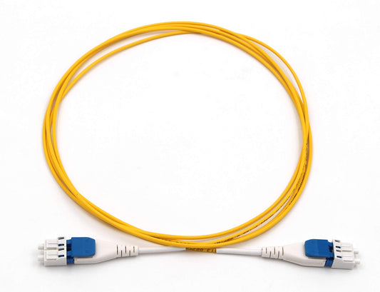 Ultra Spec Uniboot Singlemode Duplex LC-UPC/LC-UPC Flat Clip Reverse Polarity High Density Fiber Optic Cable - 1 Meter