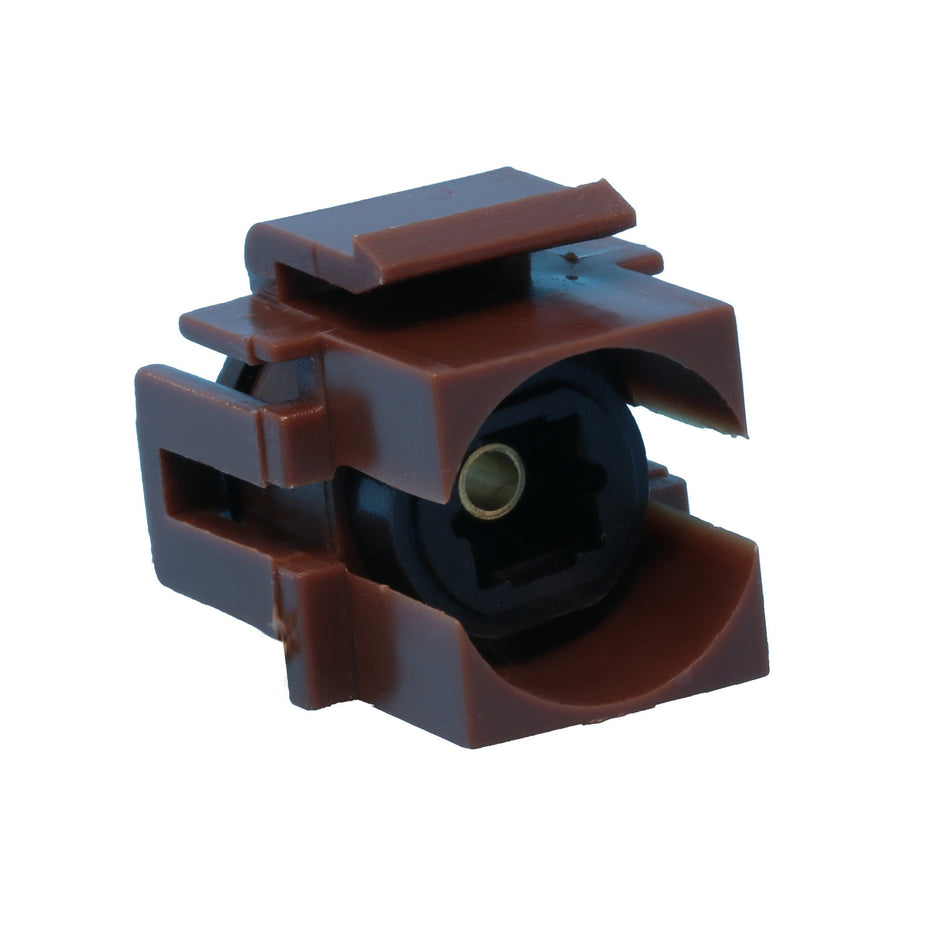 RiteAV Toslink Keystone Jack Coupler Female to Female - Brown