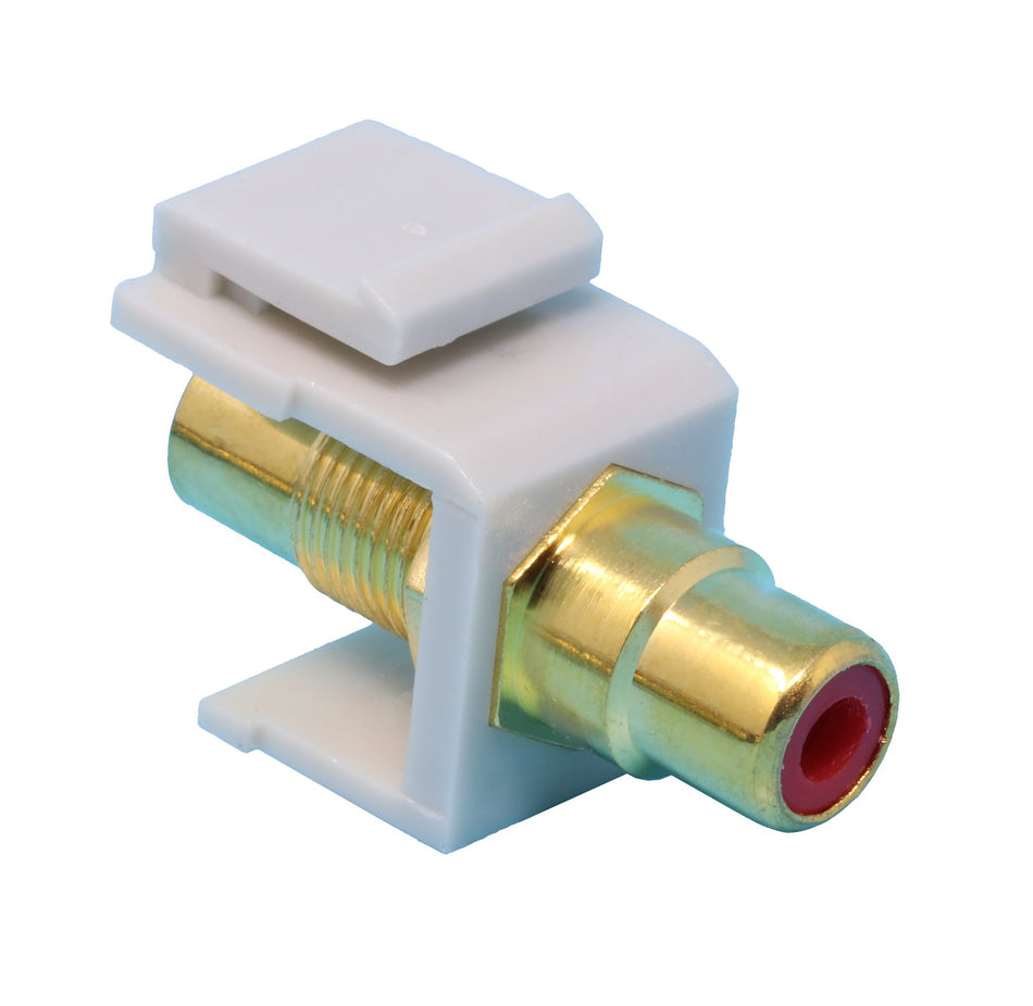 RiteAV RCA Red Keystone Coupler Gray Female/Female