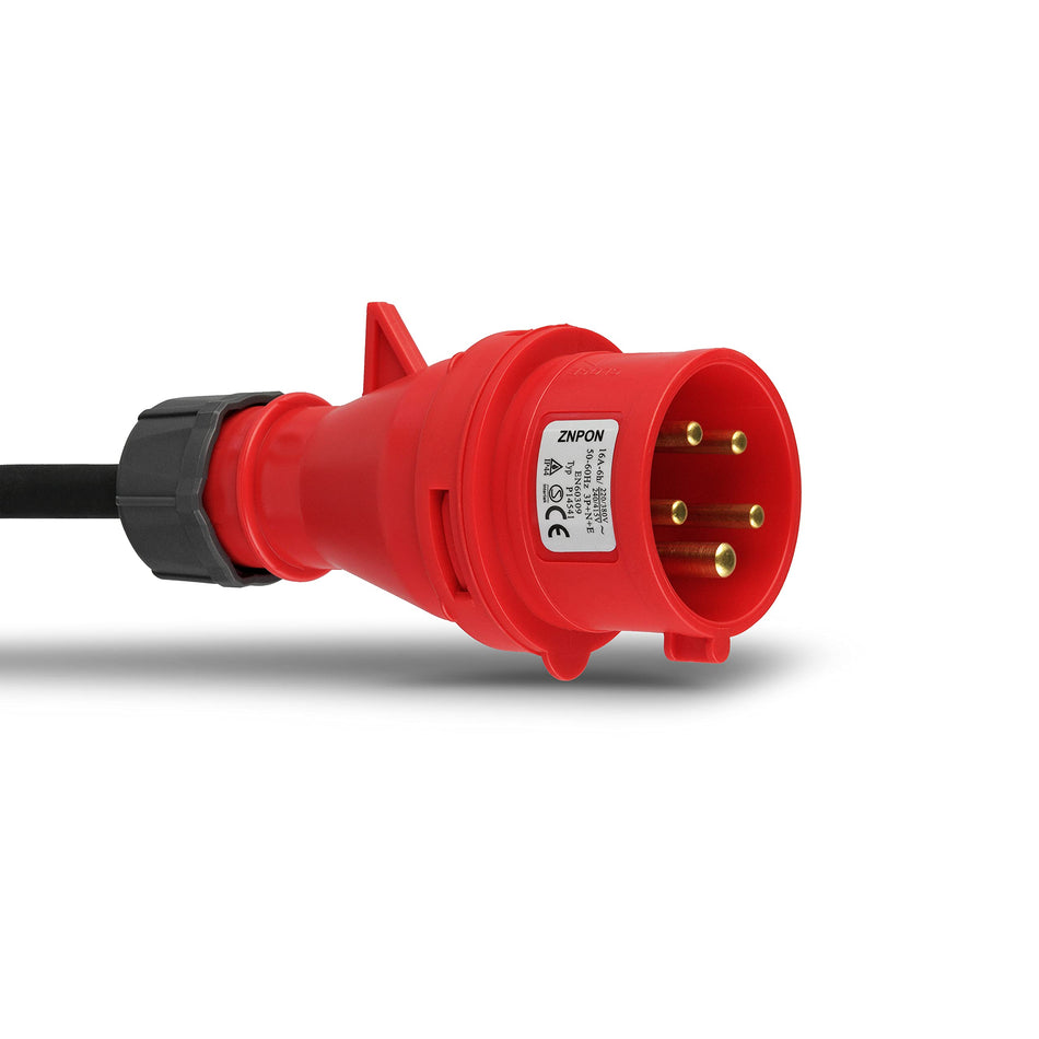 RiteAV - CEE förlängning – förlängningskabel utomhus IP44 – starkströmkabel 10 m, 1 1000 W, 400 V – svart