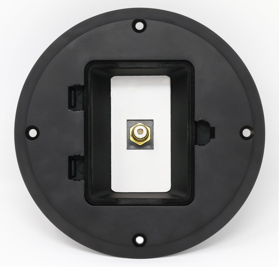 RiteAV 1 Port RCA for Subwoofer Audio Port Floor Box - Black