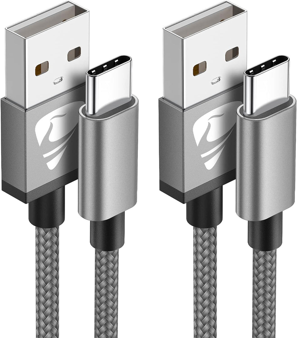 RiteAV 2-Pack USB-C type-C Laddsladd 1M A41/A50/A53/S20/S21/S22/S23/S24 OCH iPhone 15 PRO PLUS MAX (2-PACK) 1 meter