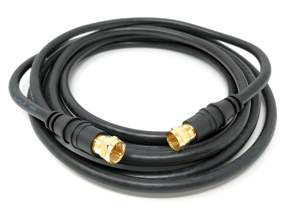 RiteAV 50 feet RG6 Coax Satellite/CATV Cable - Screw On F-Type Connector Cable