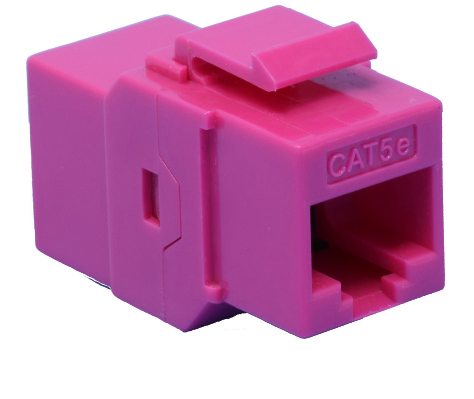 RiteAV CAT5E Keystone Jack Coupler Pink Female/Female
