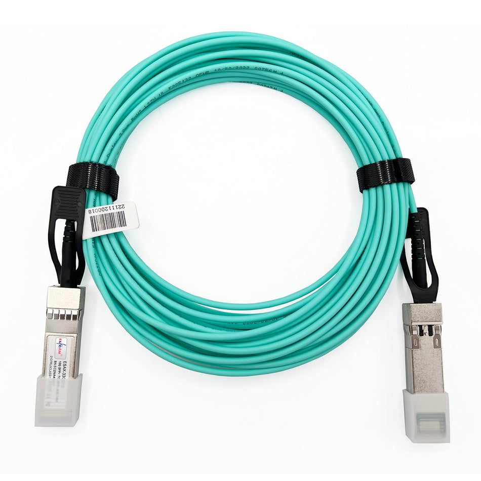 Kablar.SE - 25m 10G Active Optical Cable AOC OM3 SFP+ to SFP+ 10Gbps, Compatible with SFP-10G-AOC