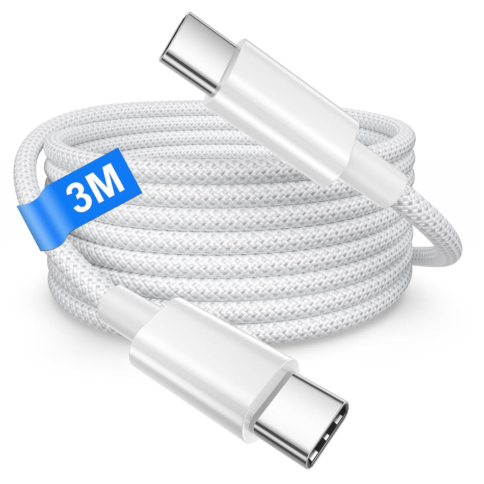 RiteAV - 15/16 Pro/Plus/Max USB-C Vävd Laddningskabel - 3M (3 Meters)