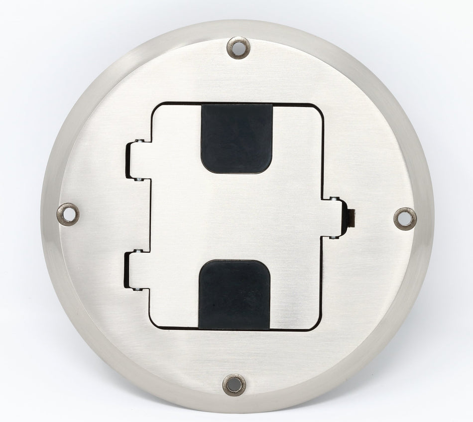 RiteAV Floor Box Blank - Stainless Steel