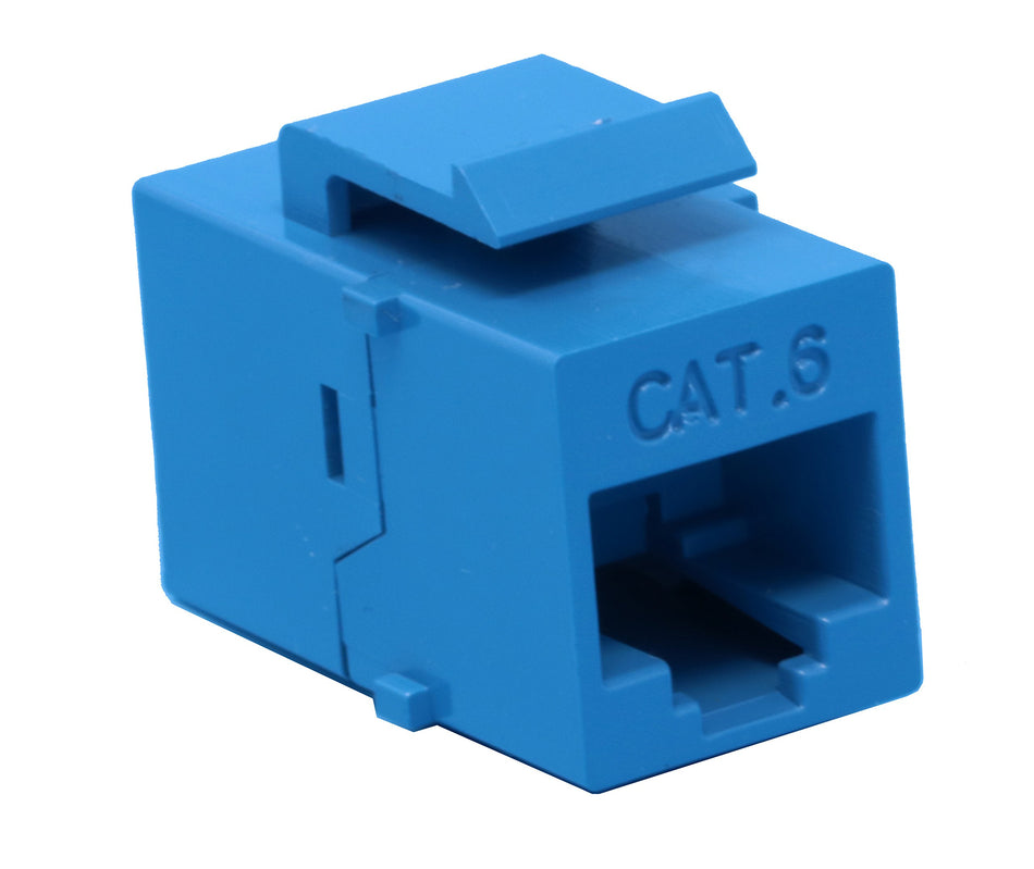 RiteAV CAT6 Keystone Jack Coupler Blue Female/Female