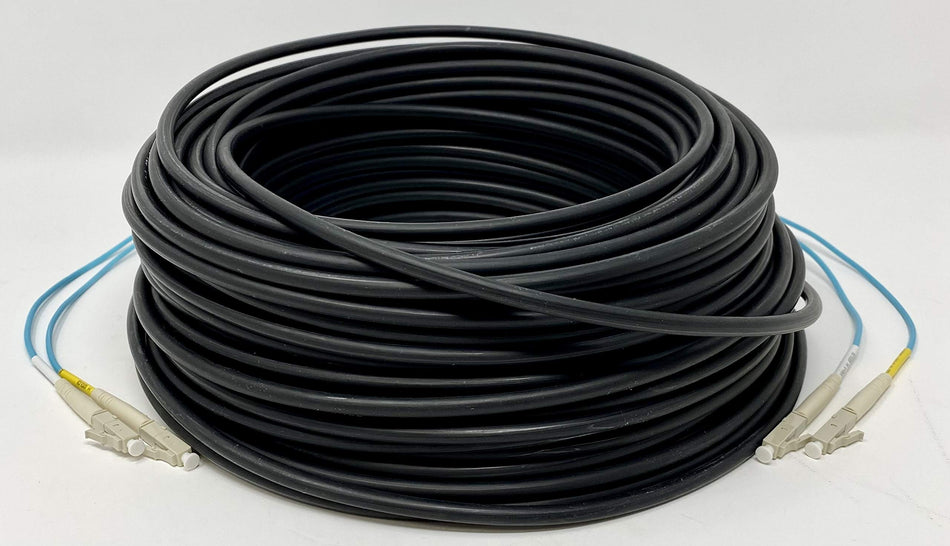 RiteAV - Direct Burial/Outdoor LC-LC 2-Strand Fiber Optic Cable - OM3 Multimode (50/125) - 15M (49ft)