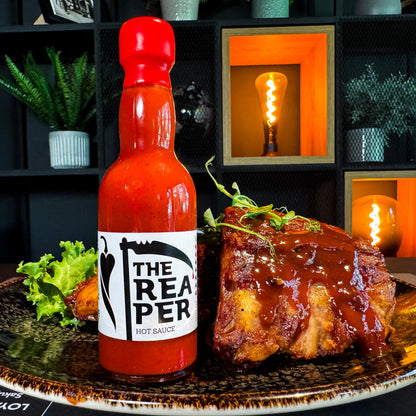 The Reaper Het Chilisås 100 ml, Laboratoriemätt 96.581 SHU, 85% Carolina Reaper Chilipeppar, Hetta 7/5 Louisiana Style