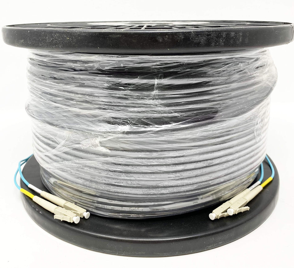 RiteAV - Direct Burial/Outdoor LC-LC 2-Strand Fiber Optic Cable - OM3 Multimode (50/125) - 300M (984ft)