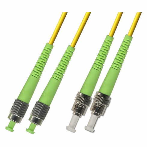 9M FC APC to ST APC Duplex Singlemode Fiber Optic Cable 9/125