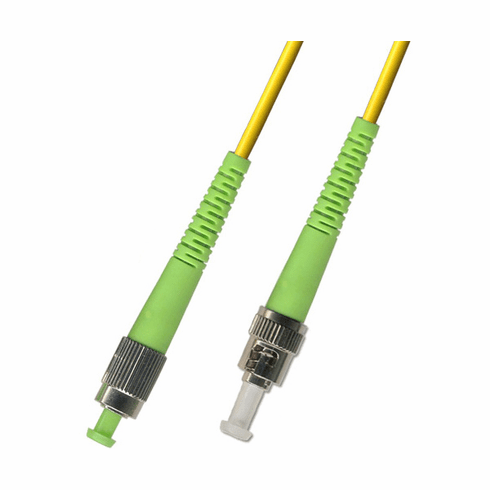 9M FC APC to ST APC Simplex Singlemode Fiber Optic Cable 9/125