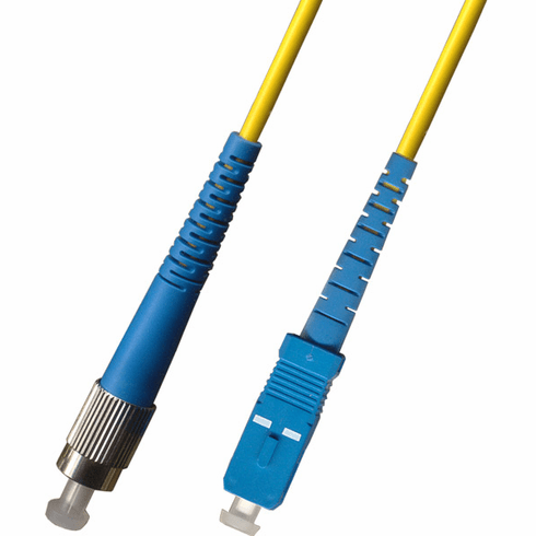 9M FC-SC Simplex Singlemode Fiber Optic Cable 9/125 Plenum