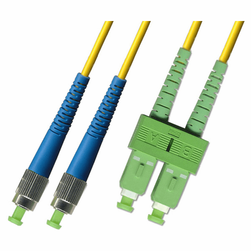 9M FC UPC to SC APC Duplex Singlemode Fiber Optic Cable 9/125