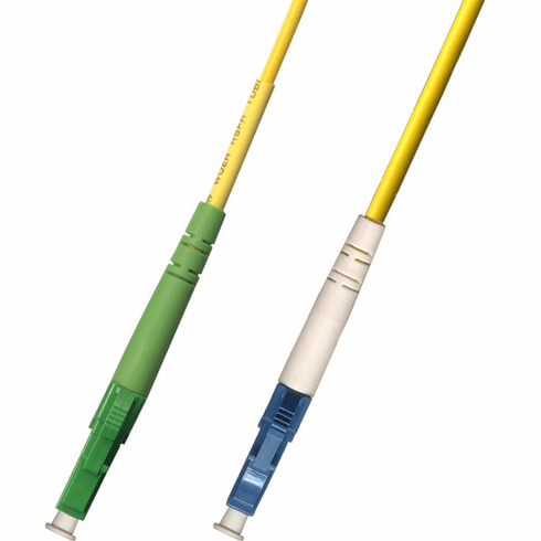 9M LC APC to LC UPC Simplex Singlemode Fiber Optic Cable 9/125