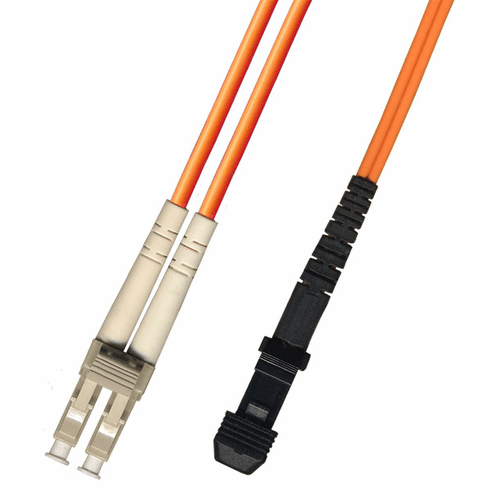 9M LC-MTRJ Duplex Multimode Fiber Optic Cable 50/125 Plenum