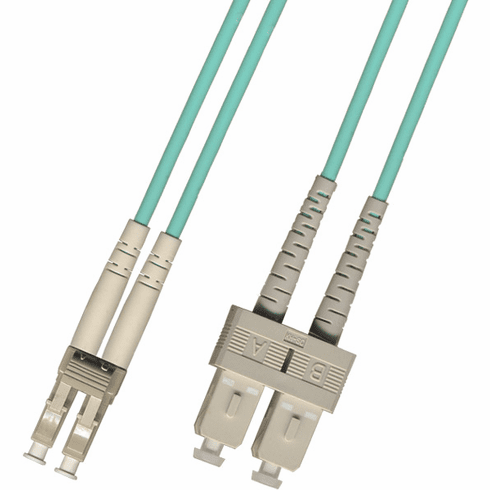 9M LC-SC Duplex Multimode Fiber Optic Cable 50/125 10 Gigabit Armored (10GB)
