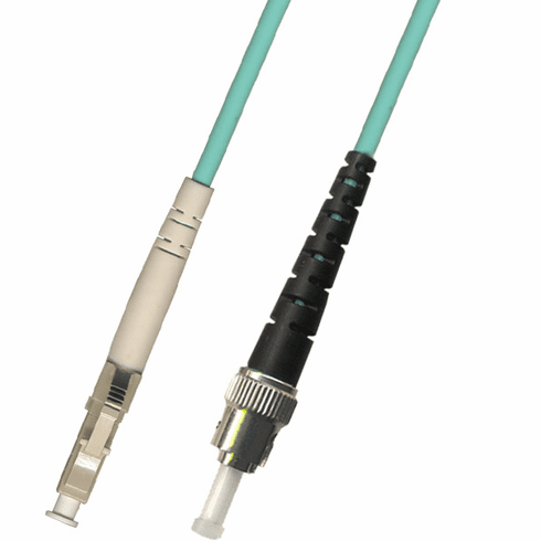 9M LC-ST Simplex Multimode Fiber Optic Cable 50/125 10 Gigabit Riser (10GB)