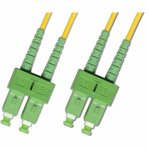 9M SC APC to SC APC Duplex Singlemode Fiber Optic Cable 9/125