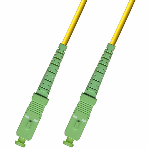 9M SC APC to SC APC Simplex Singlemode Fiber Optic Cable 9/125