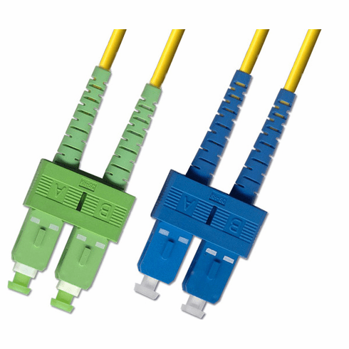 9M SC APC to SC UPC Duplex Singlemode Fiber Optic Cable 9/125