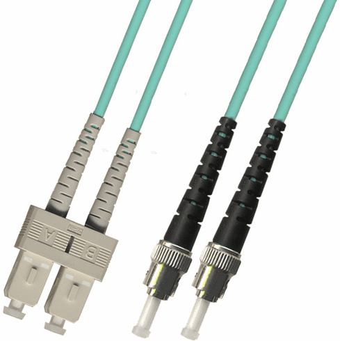 9M SC-ST Duplex Multimode Fiber Optic Cable 50/125 10 Gigabit Riser (10GB)