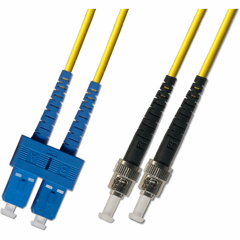 9M SC-ST Duplex Singlemode Fiber Optic Cable 9/125 Plenum