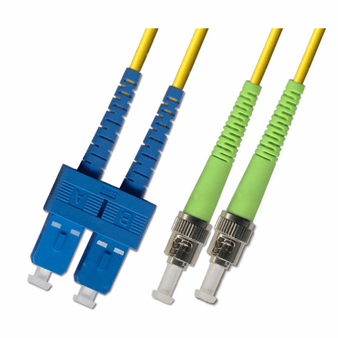 9M SC UPC to ST APC Duplex Singlemode Fiber Optic Cable 9/125