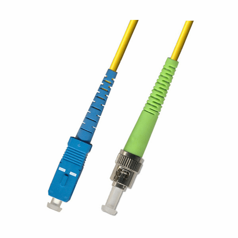 9M SC UPC to ST APC Simplex Singlemode Fiber Optic Cable 9/125
