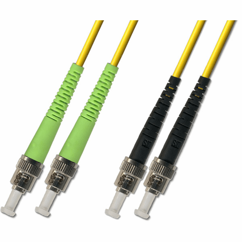 9M ST APC to ST UPC Duplex Singlemode Fiber Optic Cable 9/125