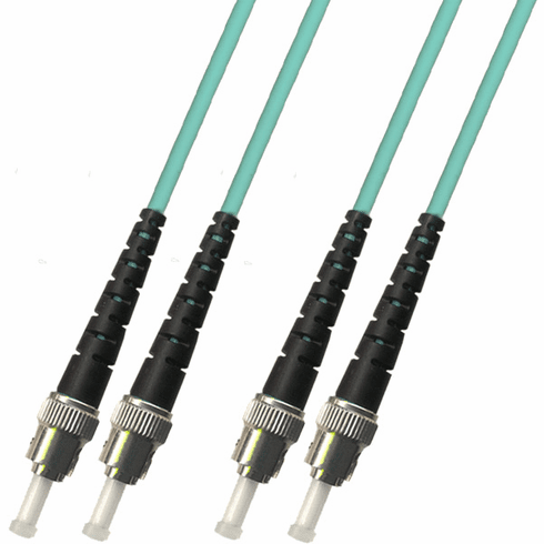 9M ST-ST Duplex Multimode Fiber Optic Cable 50/125 10 Gigabit Armored (10GB)