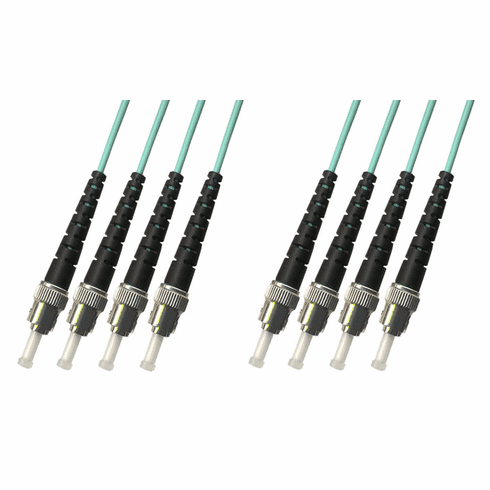 9M ST-ST Multimode Fiber Optic Cable 50/125 10 Gigabit 4 Strand (10GB)