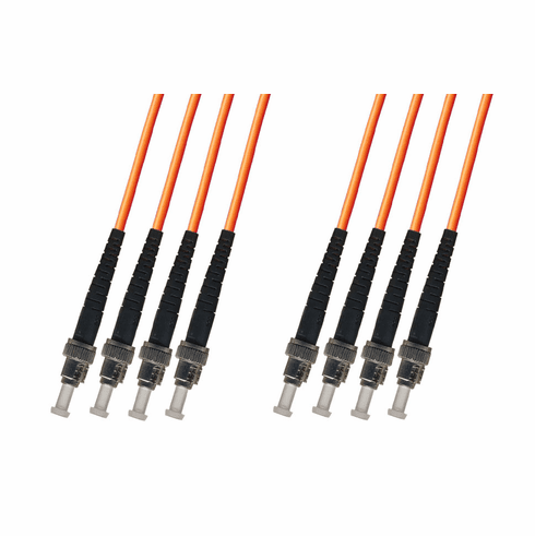 9M ST-ST Multimode Fiber Optic Cable 62.5/125 4-Strand