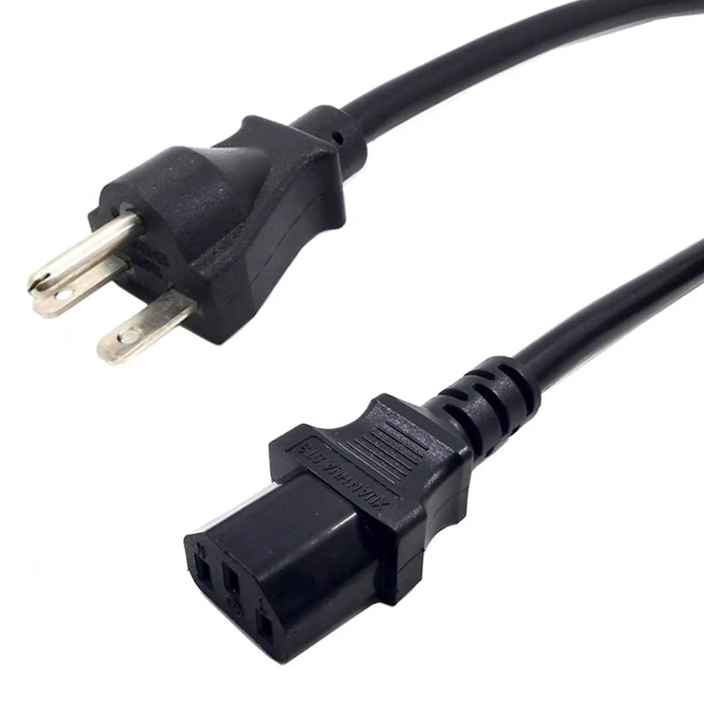 US NEMA 6-15P To IEC320 C13 AC Power Cord, 15A/250V UL Certificated Kettle Computer 3x2.08mm Extension Cable