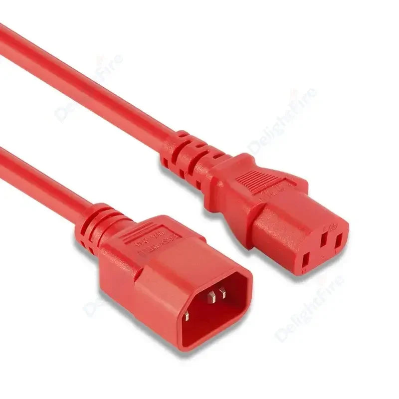 IEC C13 C14 Power Cable 0.5m 1m 6ft 3m IEC 320 C14 to C13 Extension Cord For PDU PC Computer Monitor AC Outlet adapter