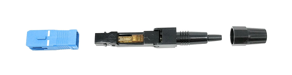 Field Installable SC-UPC Singlemode 9/125 Connector for 0.9mm, 2.0mm, 3.0mm Cable (10 Pack)