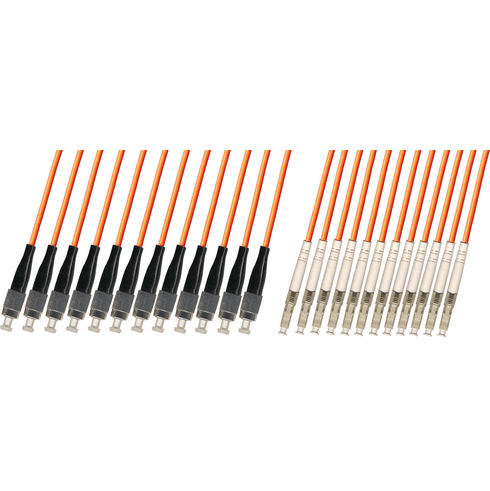 FC/LC 12 Strand Fiber Optic Cable (50/125) Multimode 100M
