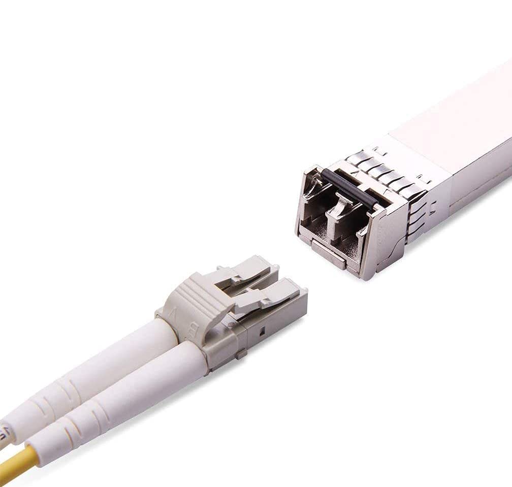 fiberoptisk kabel (optisk strumpeband) LC/UPC till LC/UPC OM3 multimode Duplex 50/125um LSZH, färg vit (35M)