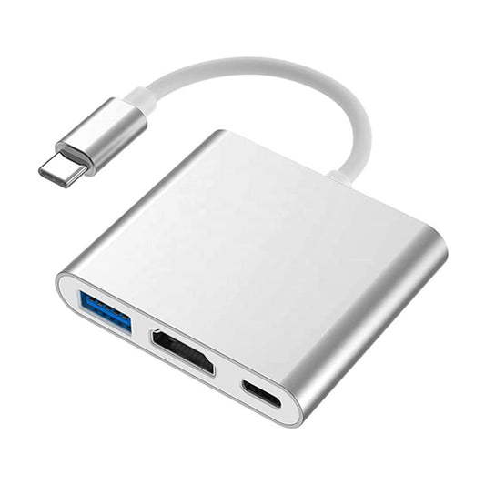 USB C till HDMI-adapter 4K, Multiport HUB typ C-adapter med USB 3.0-portdistributör