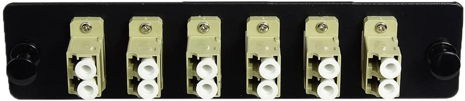 LC - Duplex - 6 Port - Adapter Panel - Multimode