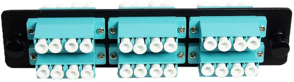 LC - Quad - 6 Port - Adapter Panel - OM3 Multimode